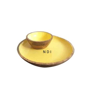 Assiette de service en bois émaillée de qualité durable pour la restauration, la décoration et l'équipement de service à bas prix - Product Image 1