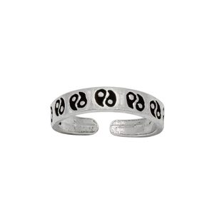 Anillo ajustable hecho a mano con diseño moderno, joyería de plata de ley 925 con punta ajustable - Product Image 2