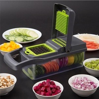 Plantaardige Chopper, Voedsel Chopper Mandoline Slicer Fruit Rvs Multifunctionele Chopper Keuken Gereedschap