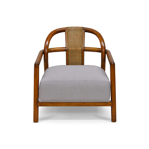 Sillón Bianca de Caoba Tapizado en Tela, Diseño Elegante y Cómodo para Sala de Estar, Hogar u Hotel - Product Image 2