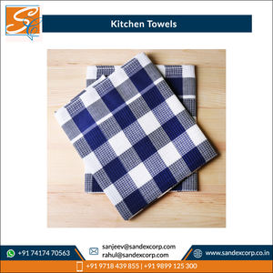 2026 New Attractive Pattern Modern Checkered Design Cotton Canvas Kitchen <b>Towels</b> Best Manufacturer - Product Image 4