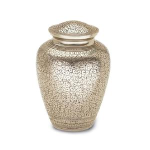 Wholesale Price Luxurious Funeral Memorial <b>Urn</b> Shiny Silver Color Latest Arrival Adult Cremation <b>Urn</b> for Pet and Human - Product Image 5