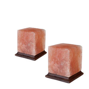 Sian Enterprises โคมไฟเกลือบริสุทธิ์ 100% พร้อมเทคนิคการแกะสลักโคมไฟบล็อกคุณภาพสูงฐานไม้ของขวัญธุรกิจสไตล์ฮวงจุ้ย - Product Image 5