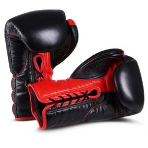 Vente en gros de gants de boxe professionnels en cuir véritable, de haute qualité, faits sur mesure, de poinçonnage, d'entraînement, de dentelle réglables, nouvelle collection 2022 - Product Image 6