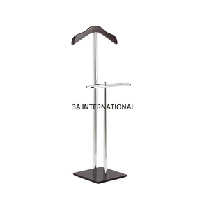 <b>Wood</b> <b>Coat</b> <b>Hanger</b> Stand With Shoulders for Hanging Jackets and Shirts Garments Hanging Stand Rack - Product Image 6