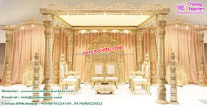 Mandap de Boda de Madera con Pilares Jali, Palacio Mastani de Mauricio, Artesanía en Madera, Mandap de Boda, Mandap Mastani de Boda, Suiza - Product Image 6