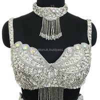 Nouvelles Robes de Danse Orientale Sexy en Satin à Paillettes 2018 pour Adultes – Taille Unique pour Compétitions et Scènes (6-8)