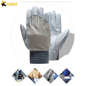 Meilleure vente Gants de sécurité en cuir avec logo personnalisé en couleur Fonction anti-coupure et anti-impact pour le travail - Product Image 5