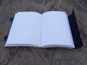 Diario de cuero de papel de algodón hecho a mano vintage con costura de sillín Encuadernaciones de costura en espiral - Product Image 6