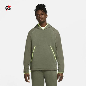 Personnalisez le sweat-shirt à capuche pour hommes 100% tissu polaire en coton de qualité avec service OEM décontracté quotidien Streetwear - Product Image 3