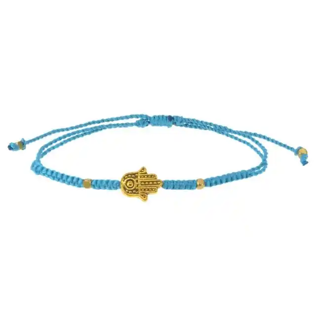 Good Luck Hamsa Charm Bracelet from All Good Laces