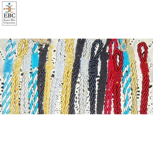 Courroie de chapeau uniforme OEM mentonnière métallique épaisse cordons de chapeau réglables torsadés à la main fil de lingot cordon de qualité usure de la tête - Product Image 6