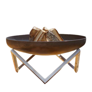 Finest Quality Round Shape <b>Fire</b> Pit In Iron Black Color <b>Fire</b> Pit With Stand For <b>Indoor</b> And Outdoor Usage - Product Image 5