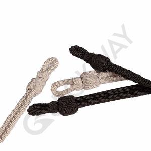 Custom White and Black Bullion CAP Cord Accessories Personal Defense <b>Equipment</b> for Ceremonial <b>Officers</b> - Product Image 3