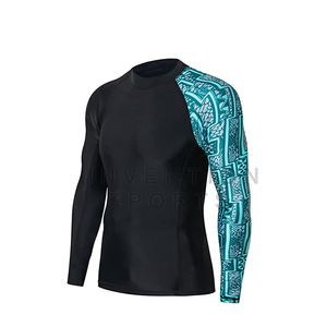 ชุดออกกำลังกายรัดรูปป้องกันรังสียูวีแขนเดียวพิมพ์ซับลิเมชันงานตามสั่ง - Product Image 1