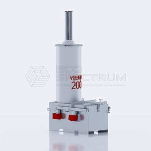 Cinérateur de bonne qualité VOLKAN 200, efficacité d'élimination des déchets plastiques et utilisation de matériaux d'isolation thermique - Product Image 1