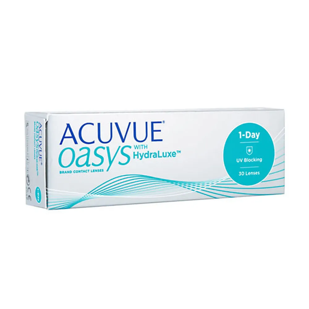 Acuvue Oasys-عدسات لاصقة ناعمة للاستخدام لمرة واحدة, 30 قطعة ، للاستخدام اليومي ، من جونسون آند جونسون