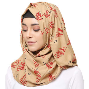 Bufanda hijab de gasa de una pieza para mujer, chales largos y suaves de burbuja lisa, estilo islámico, musulmán - Product Image 2