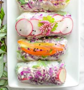 กระดาษปอเปี๊ยะทรงกลม/เหลี่ยม22ซม. สำหรับเด็กผู้ใหญ่อาหารแห้งเวียดนามส่งออกโดยตรง-ถุงสัมผัสเกรดอาหาร - Product Image 5