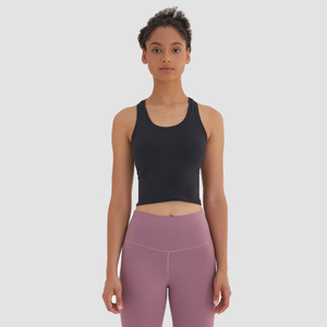 Top Deportivo Corto para Mujer, Estilo Yoga, Color Rosa, con Tiras, Personalizado de Fábrica - Product Image 6