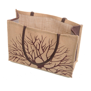 Bolsas de yute a la moda, diseño Elegante y pequeño, bolso de yute estampado multiusos con cremallera y ASA, bolsos de yute hechos a mano - Product Image 5