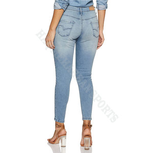 กางเกงยีนส์เอวสูงเซ็กซี่สำหรับผู้หญิง,กางเกงยีนส์ขายาวยืดได้สำหรับผู้หญิง - Product Image 2