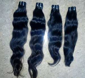 Extension de cheveux humains 100 naturels Remy indiens bon marché, mèches de cheveux humains bruts couleur ondulée, Double poids, matériau soyeux, couleur 20mm - Product Image 1