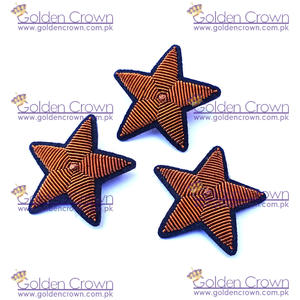 Broche étoile de conception personnalisée faite à la main Insignes brodés de lingots de mode Technologie de fil de lingot - Product Image 5