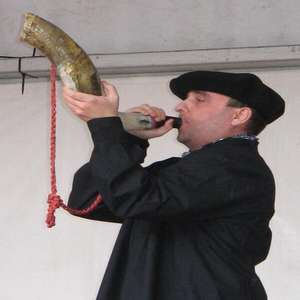 Corne de chasse et de musique indienne NOORBABA de qualité supérieure, 100 % corne, 12-17 pouces, polie, style Feng Shui, pour l'art et la collection - Product Image 1