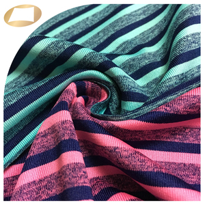Tissu polyester Coolplus à séchage rapide, rayé, mélangé, respirant et anti-humidité pour t-shirt - Product Image 3
