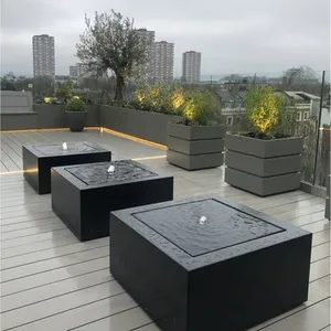 Corten-fuentes de agua de acero para jardín, accesorios de metal para exteriores, paisaje, corten