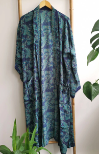 Ladies <b>Silk</b> Boho Kimonos <b>House</b> Beach Robe - Product Image 5