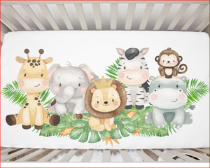 Drap de berceau brodé pour bébés, organique, imprimé personnalisé, 100 pièces - Product Image 1