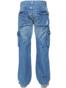 Trousers Heavy Duty <b>Work</b> Casual Big Tall Denim Pants Mens Cargo <b>Jeans</b> with Multi Pockets High Quality Cargo Trousers - Product Image 6