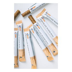 Rollo de oblea Kicco superventas, palito de galleta con sabores a chocolate y queso, textura crujiente de sabor dulce en embalaje individual - Product Image 1