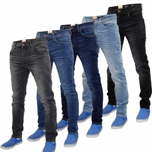 ผ้ายีนส์ทรงสลิมฟิตสำหรับผู้ชายสามารถซักได้ - Product Image 1