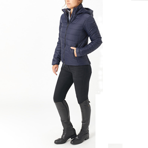 Chaqueta de montar a caballo de lana, Color azul marino, con cremallera completa - Product Image 6