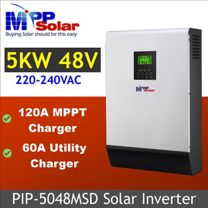 230VAC 5000W 48V MPP ที่ชาร์จพลังงานแสงอาทิตย์60A คู่เครื่องชาร์จแบตเตอรี่60A เครื่องชาร์จแบตเตอรี่พลังงานแสงอาทิตย์แบบเฟสเดียวคลื่นไซน์บริสุทธิ์แบบขนาน - Product Image 2
