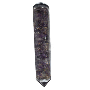 Get Online Amethyst Faceted Orgone <b>Massage</b> <b>Wand</b> : Amethyst Faceted Orgone <b>Massage</b> <b>Wand</b> for Sale - Product Image 1