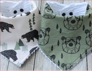 Baberos de algodón para bebé, bandana ajustable - Product Image 2