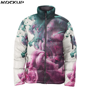 High Quality <b>Men's</b> Stand Collar Puffer Jacket Customized New Design Windproof and Top Sale Coated Processing - Product Image 5