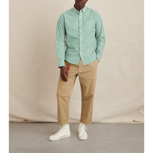 ผ้าฝ้าย100% ผู้ชายที่กำหนดเองเสื้อสำหรับบุรุษผู้หญิงเต็มแขนปุ่มขึ้นเสื้อและเด็กที่มีโลโก้ที่กำหนดเอง - Product Image 5