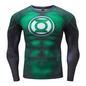 Camisetas de compresión de Superhéroes para hombre y mujer, camisas de compresión de manga larga con diseño de sublimación de secado rápido para gimnasio - Product Image 5