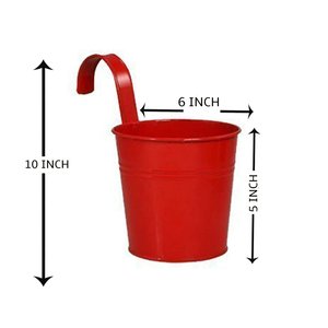 Macetero de metal fuerte para interior de plantas y flores, decoración para sala de estar, hogar, terraza, balcón y jardinería del hogar - Product Image 3
