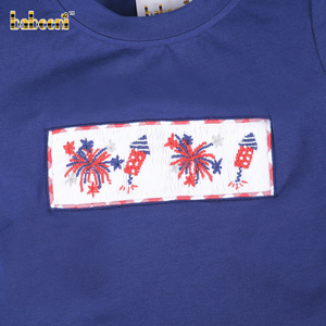 ชุดแขนสั้นของเด็กผู้ชายทำมือเย็บปักเองได้ Wholesale-BB2828 3D หรูหราเป็นอิสระ OEM - Product Image 4