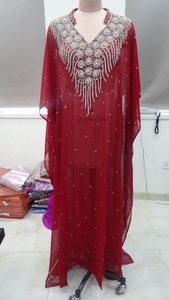 ชุดเดรสยาวถึงโต๊ะ Caftan Farasha Jalabiya ของผู้หญิง,ชุดเดรสกระโปรงยาวทำจากคริสตัลงานคาฟตานสไตล์ดูไบ - Product Image 2