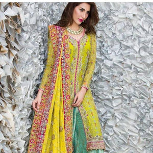 Kurta chic avec palazzo de brocart pour robe de mariage et de fête avec broderie Zardozi 2025 tenue traditionnelle élégante - Product Image 1