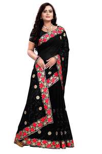 Nouvelle tendance Look fête porter Georgette broderie travail Saree avec chemisier pièce femmes indiennes porter Sari gros Surat ethnique - Product Image 3