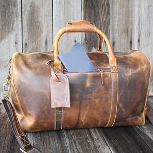 Bolsa de Viaje de Negocios Personalizable, Bolsa de Cuero A LA Moda, Multifuncional, Ligera, con Cierre de Cremallera, Impermeable, Logotipo Personalizado, 2017 - Product Image 1