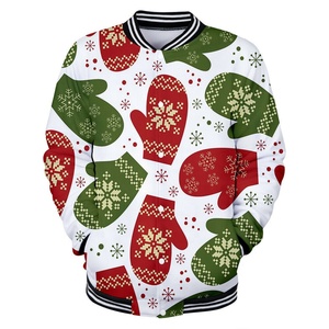 Mario – sweat-shirt à capuche tricoté avec motif de flocon de neige imprimé en 3D, veste à capuche pour Halloween, manteau à fermeture éclair, unisexe - Product Image 4